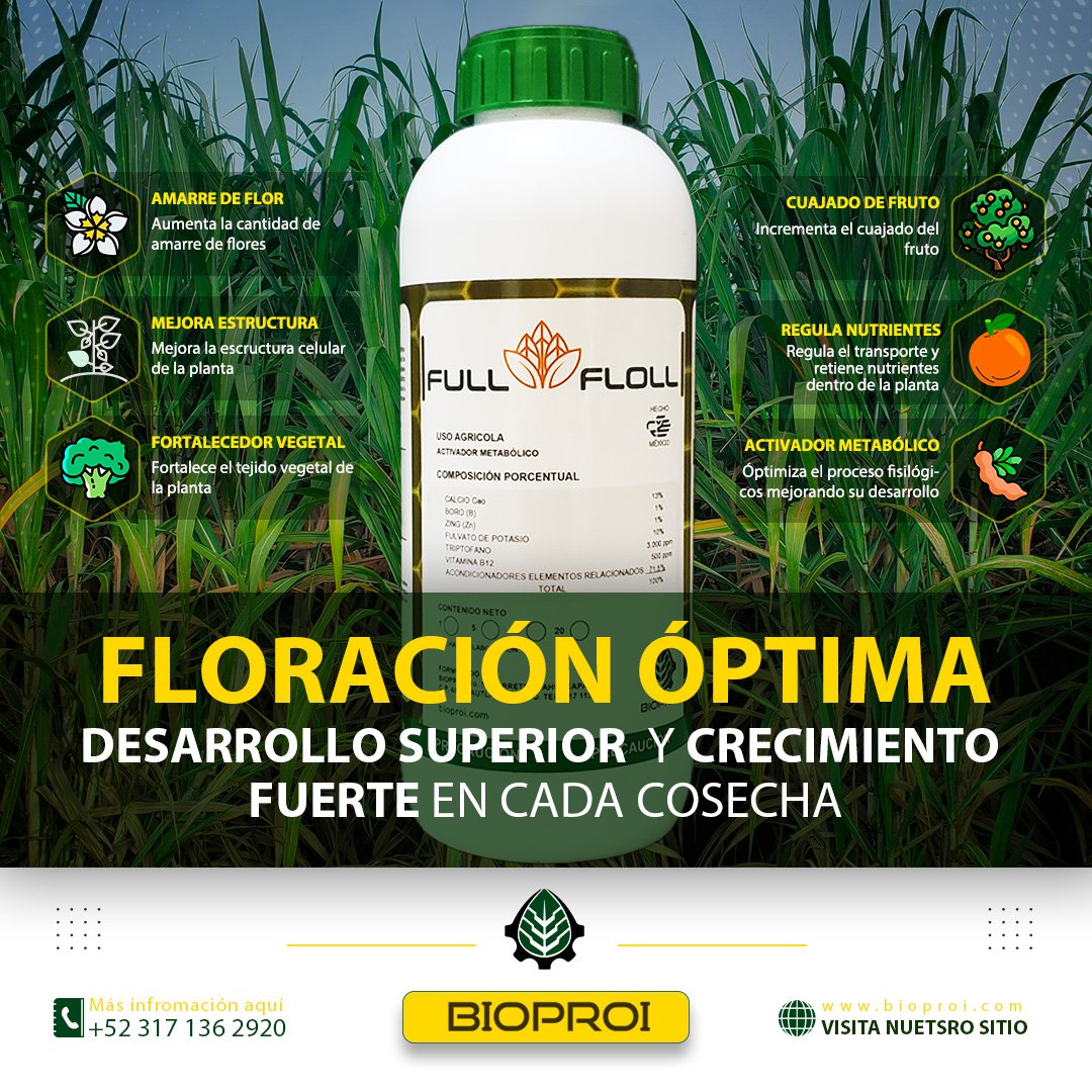 PRODUCTO QUE EVITA LA CAIDA DE LA FLOR Y FRUTO 