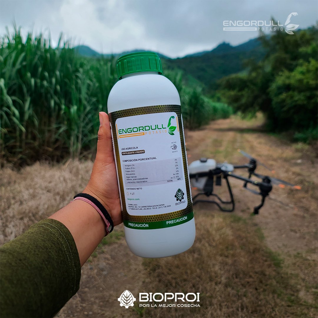 Producto Bioproi en predio de caña