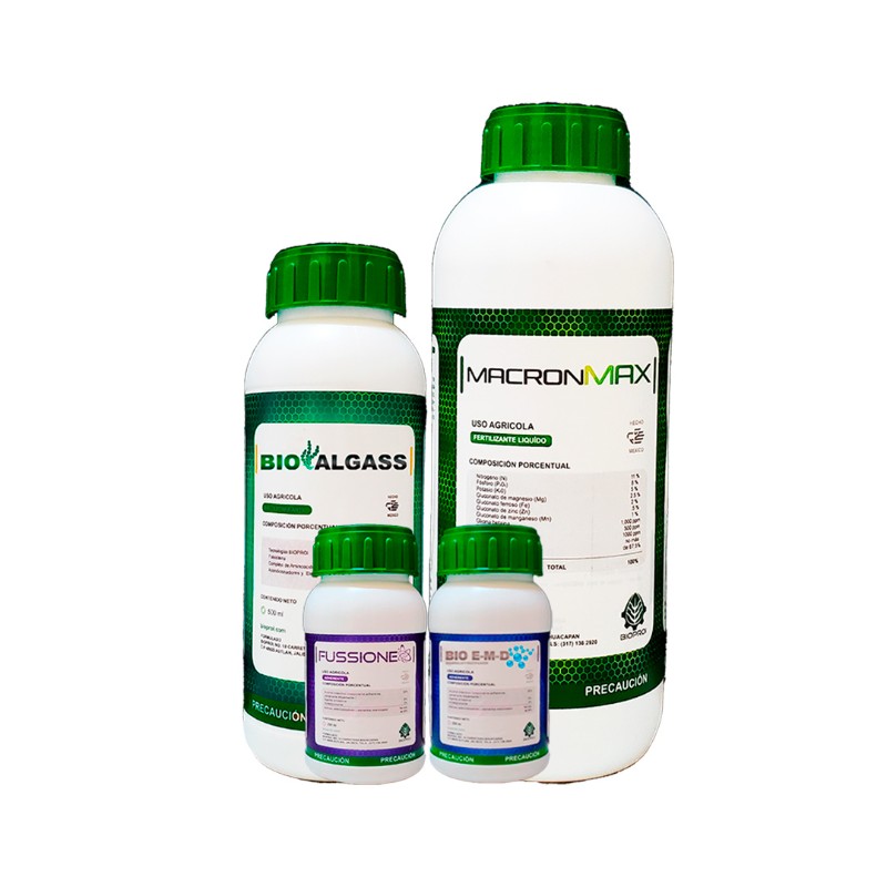 Producto Paquete Foliar 1 de Nutrición para Cultivo de Jitomate de bioproi 